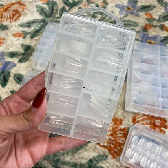 GEL-X NAIL EXTENSIONS LOT assorted shapes and sizes clear gelish - Picture 5 of 8